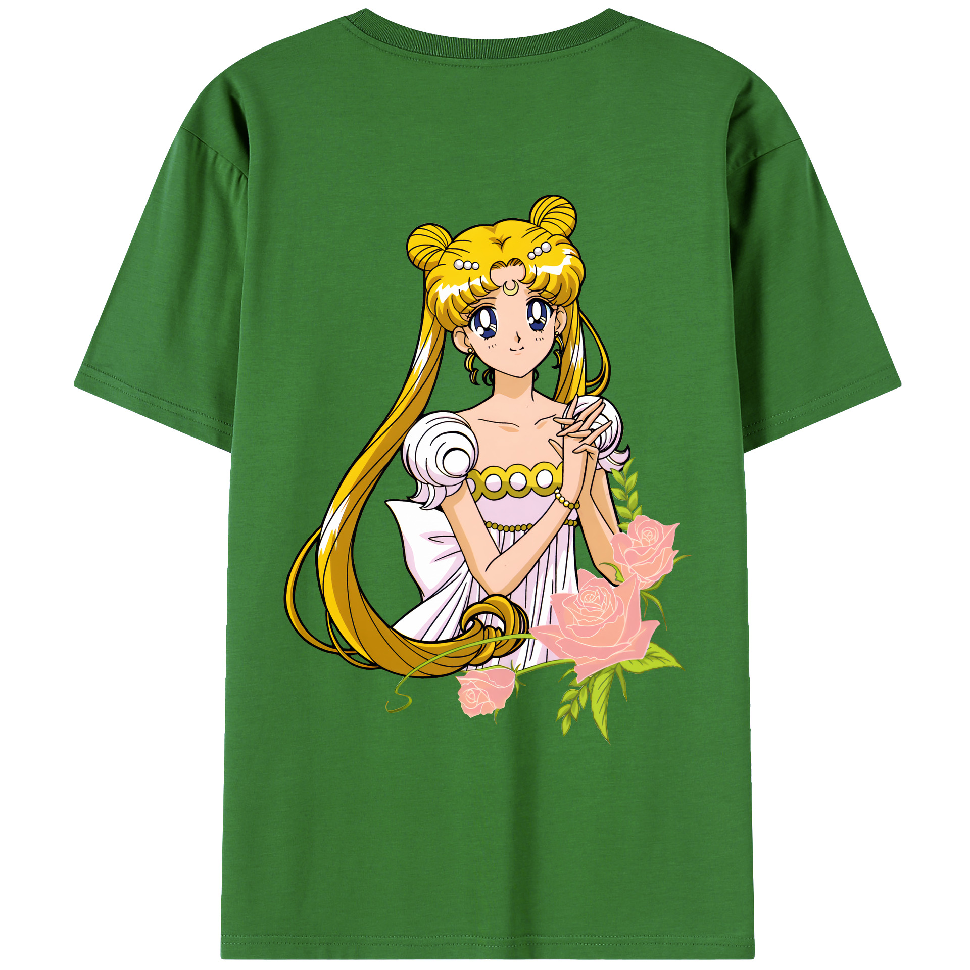 （画像用） 美少女戦士セーラームーン 愛野 美奈子 あいの みなこ Sailor Moon Aino Minako レディース半袖Tシャツ(バックプリント)